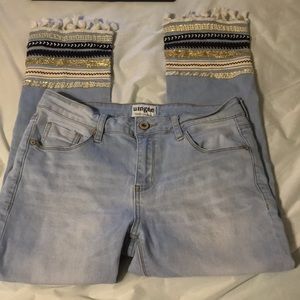 Ankle flare jeans